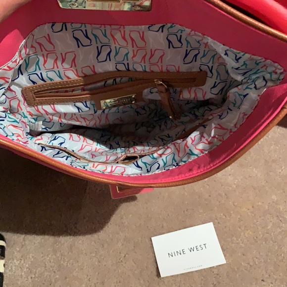 Brand new pink and brown Nine West bag - Picture 3 of 7